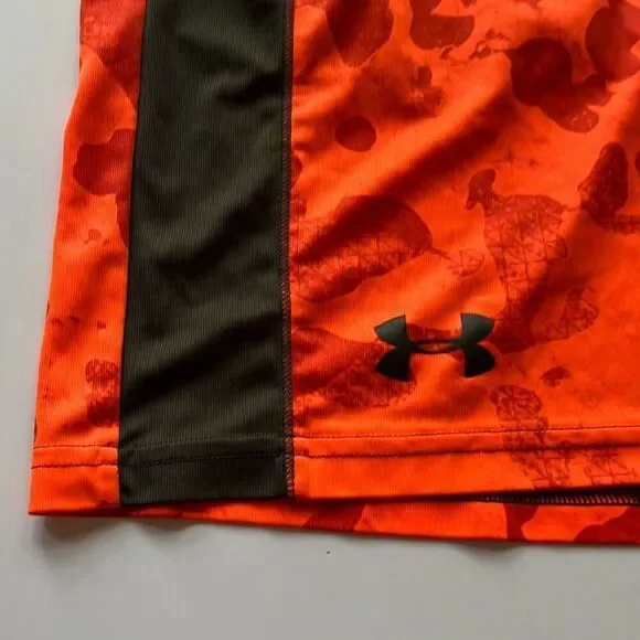 Under Armour Orange Camo Basketball Shorts Men’s Small 10 inseam - Picture 2 of 8